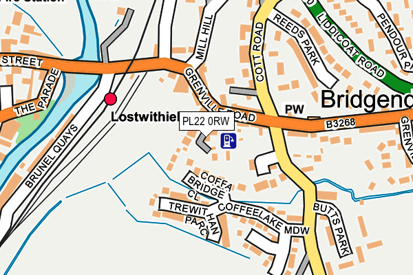 PL22 0RW map - OS OpenMap – Local (Ordnance Survey)