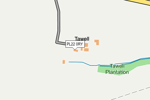 PL22 0RY map - OS OpenMap – Local (Ordnance Survey)