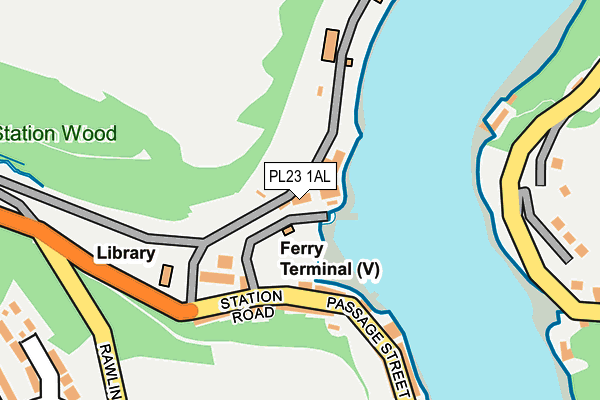 PL23 1AL map - OS OpenMap – Local (Ordnance Survey)