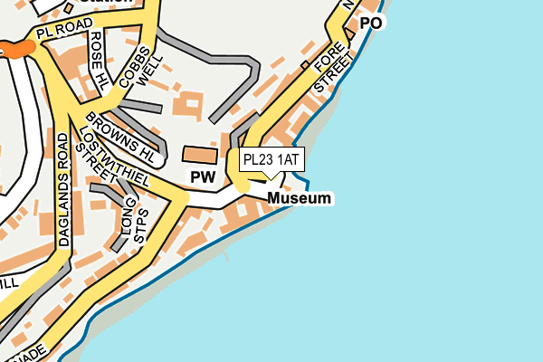 PL23 1AT map - OS OpenMap – Local (Ordnance Survey)