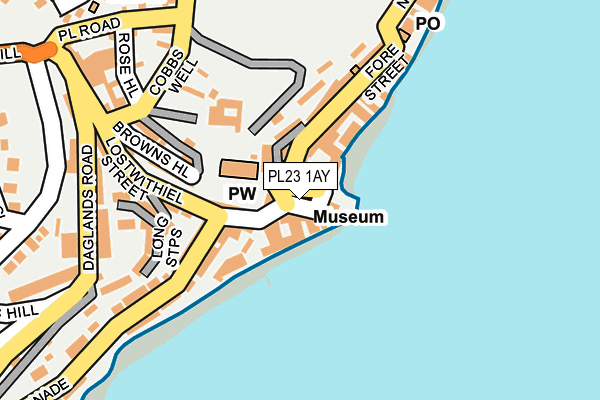 PL23 1AY map - OS OpenMap – Local (Ordnance Survey)