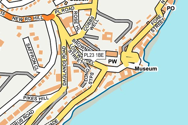 PL23 1BE map - OS OpenMap – Local (Ordnance Survey)