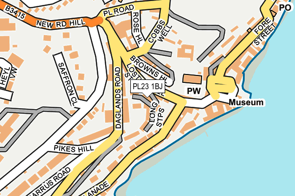 PL23 1BJ map - OS OpenMap – Local (Ordnance Survey)