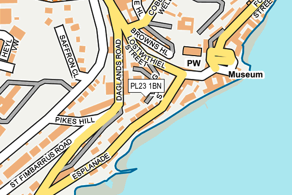 PL23 1BN map - OS OpenMap – Local (Ordnance Survey)