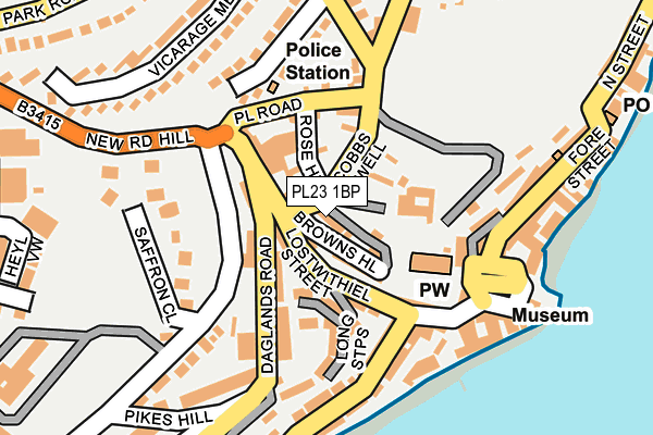 PL23 1BP map - OS OpenMap – Local (Ordnance Survey)