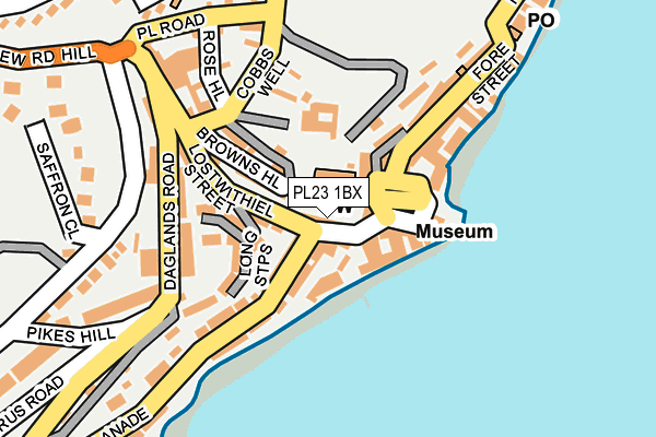 PL23 1BX map - OS OpenMap – Local (Ordnance Survey)