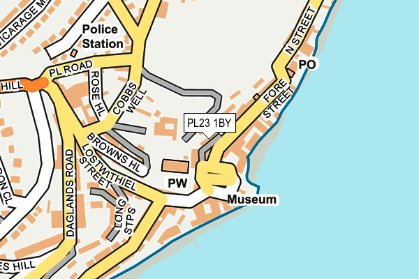 PL23 1BY map - OS OpenMap – Local (Ordnance Survey)