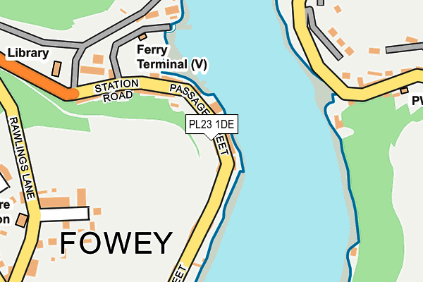 PL23 1DE map - OS OpenMap – Local (Ordnance Survey)