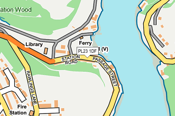 PL23 1DF map - OS OpenMap – Local (Ordnance Survey)