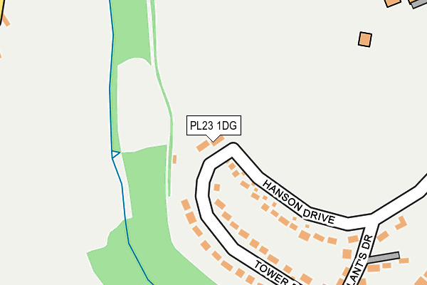 PL23 1DG map - OS OpenMap – Local (Ordnance Survey)