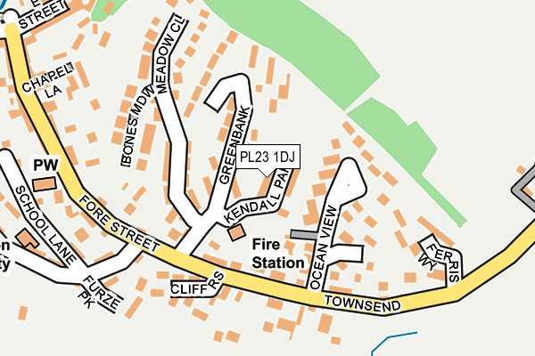 PL23 1DJ map - OS OpenMap – Local (Ordnance Survey)