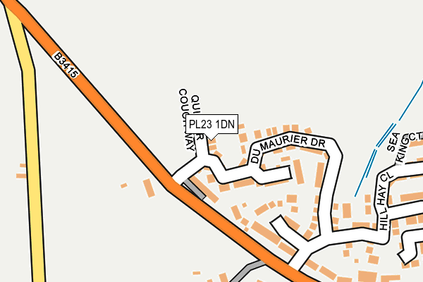PL23 1DN map - OS OpenMap – Local (Ordnance Survey)