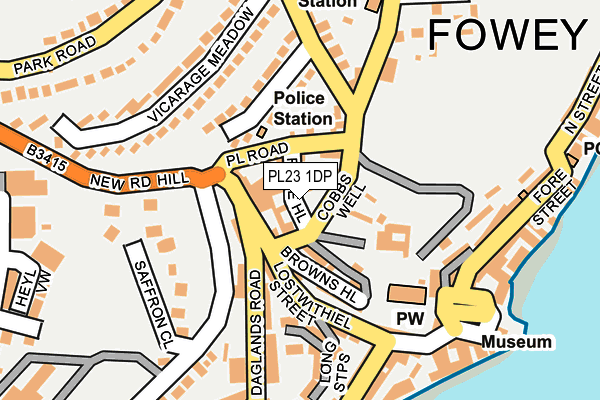 PL23 1DP map - OS OpenMap – Local (Ordnance Survey)