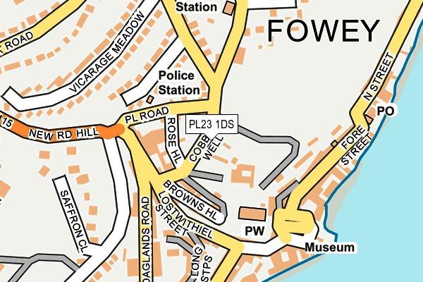 PL23 1DS map - OS OpenMap – Local (Ordnance Survey)