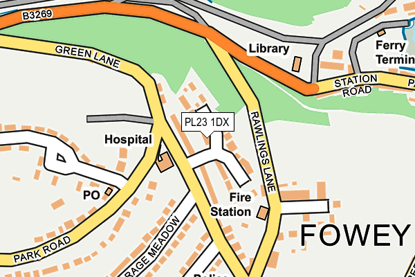 PL23 1DX map - OS OpenMap – Local (Ordnance Survey)