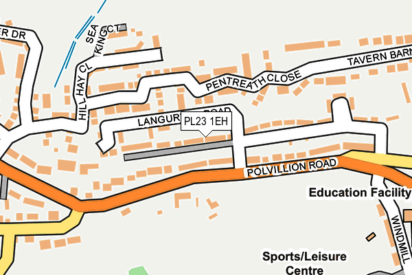 PL23 1EH map - OS OpenMap – Local (Ordnance Survey)