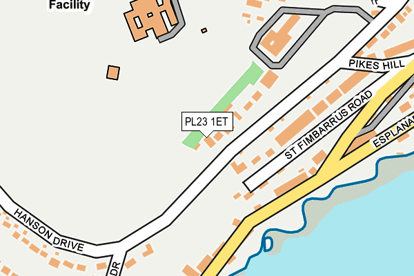 PL23 1ET map - OS OpenMap – Local (Ordnance Survey)