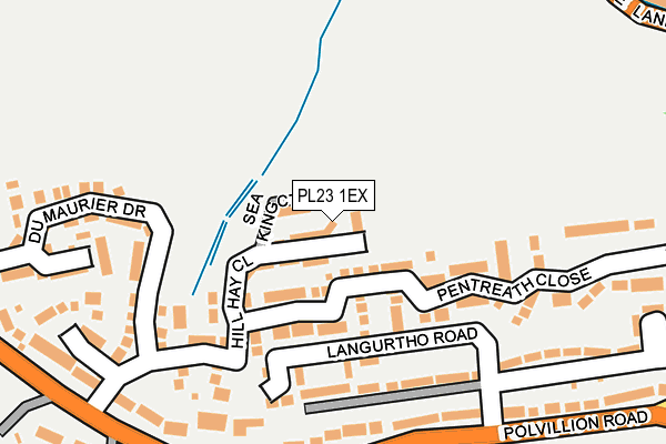 PL23 1EX map - OS OpenMap – Local (Ordnance Survey)