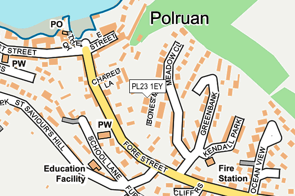 PL23 1EY map - OS OpenMap – Local (Ordnance Survey)