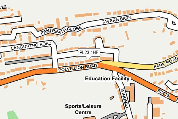 PL23 1HF map - OS OpenMap – Local (Ordnance Survey)