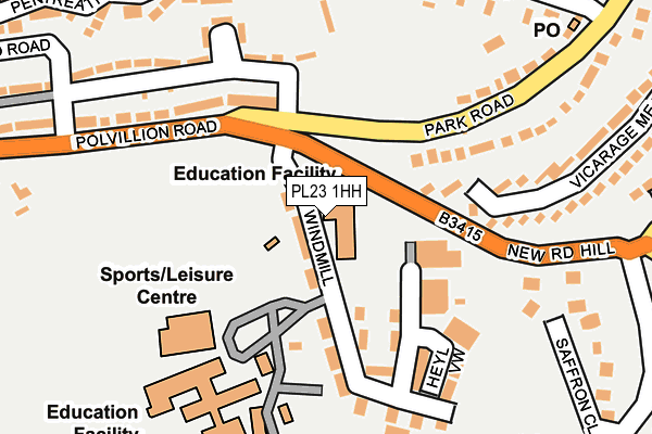 PL23 1HH map - OS OpenMap – Local (Ordnance Survey)