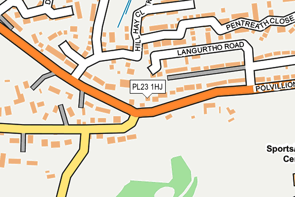 PL23 1HJ map - OS OpenMap – Local (Ordnance Survey)