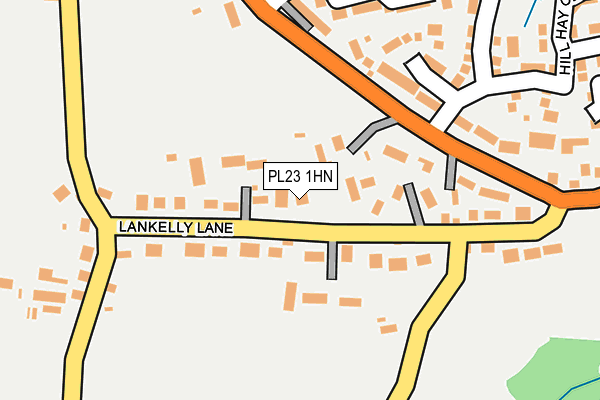 PL23 1HN map - OS OpenMap – Local (Ordnance Survey)