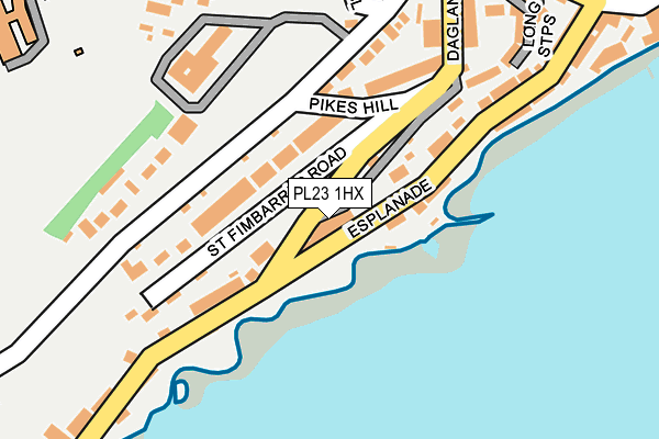 PL23 1HX map - OS OpenMap – Local (Ordnance Survey)