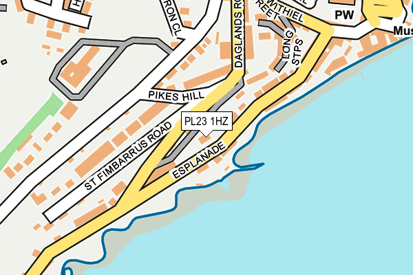PL23 1HZ map - OS OpenMap – Local (Ordnance Survey)