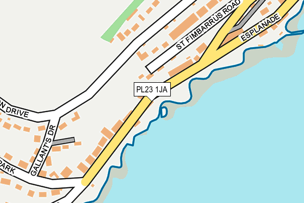 PL23 1JA map - OS OpenMap – Local (Ordnance Survey)