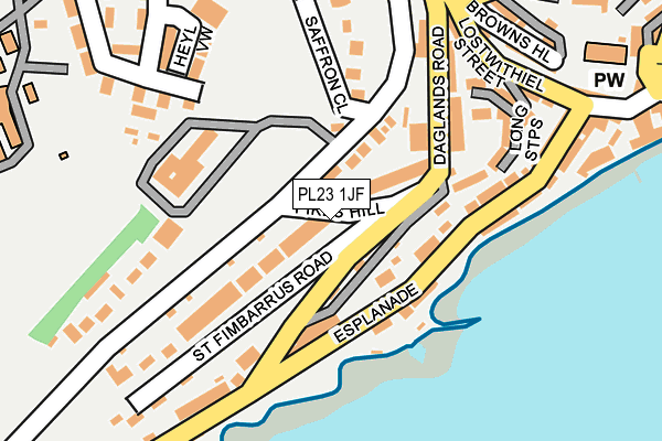 PL23 1JF map - OS OpenMap – Local (Ordnance Survey)