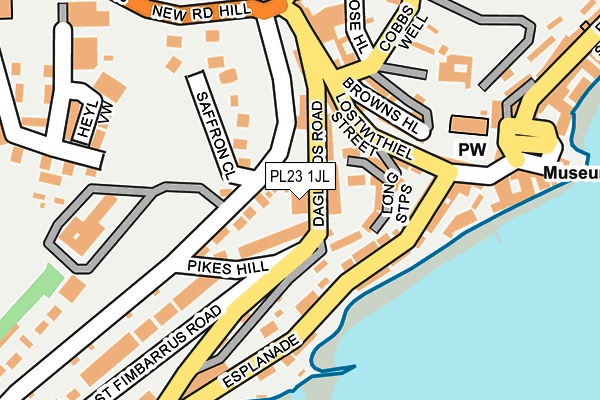 PL23 1JL map - OS OpenMap – Local (Ordnance Survey)