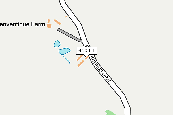 PL23 1JT map - OS OpenMap – Local (Ordnance Survey)
