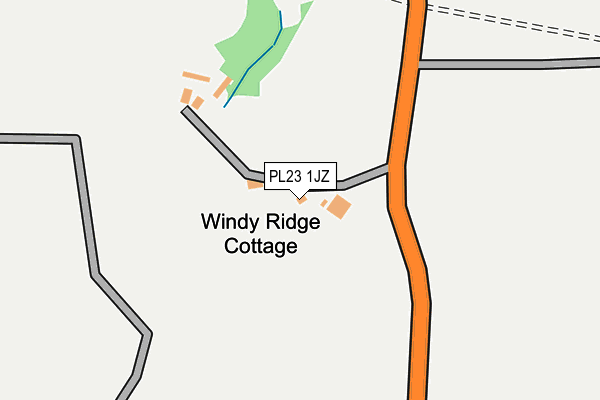 PL23 1JZ map - OS OpenMap – Local (Ordnance Survey)