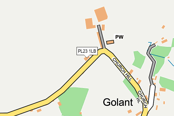 PL23 1LB map - OS OpenMap – Local (Ordnance Survey)