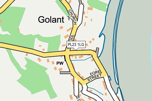 PL23 1LG map - OS OpenMap – Local (Ordnance Survey)