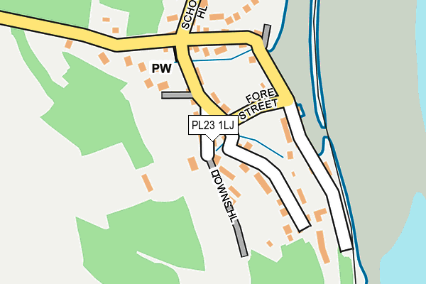 PL23 1LJ map - OS OpenMap – Local (Ordnance Survey)