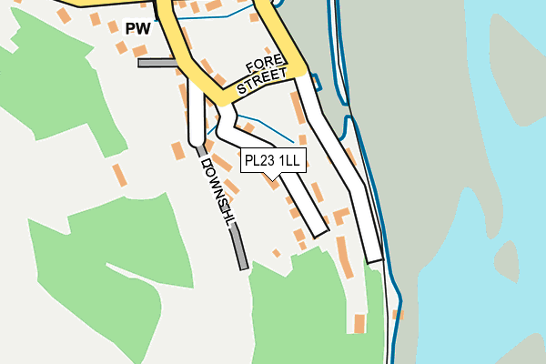 PL23 1LL map - OS OpenMap – Local (Ordnance Survey)