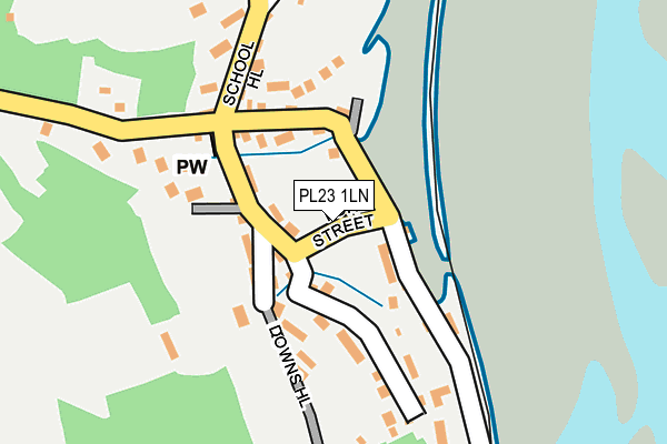 PL23 1LN map - OS OpenMap – Local (Ordnance Survey)
