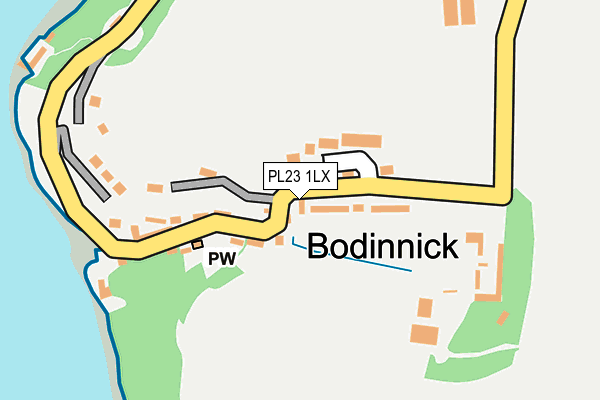 PL23 1LX map - OS OpenMap – Local (Ordnance Survey)