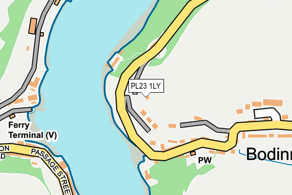 PL23 1LY map - OS OpenMap – Local (Ordnance Survey)