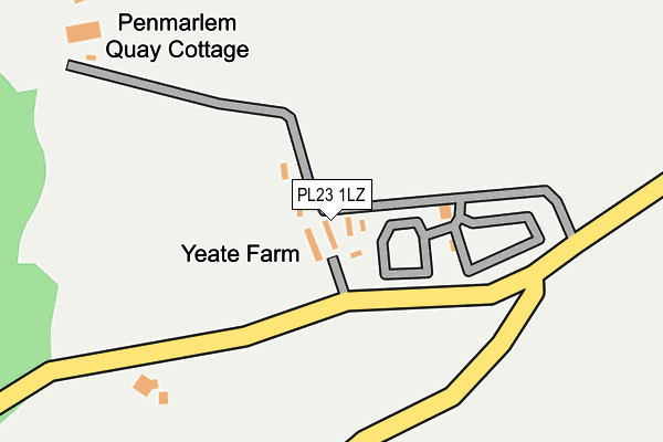 PL23 1LZ map - OS OpenMap – Local (Ordnance Survey)