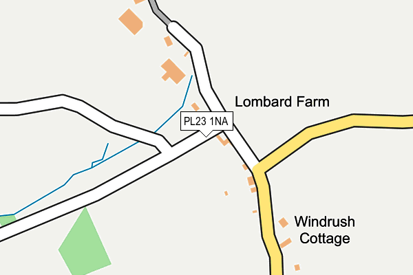 PL23 1NA map - OS OpenMap – Local (Ordnance Survey)