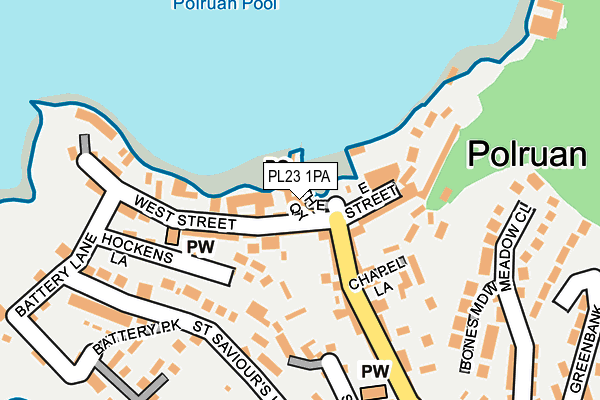 PL23 1PA map - OS OpenMap – Local (Ordnance Survey)