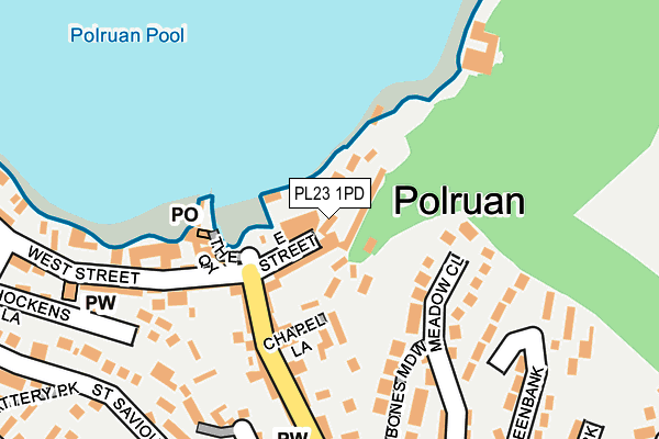 PL23 1PD map - OS OpenMap – Local (Ordnance Survey)