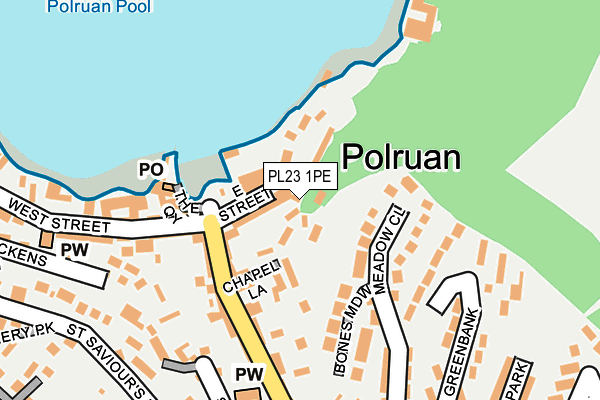 PL23 1PE map - OS OpenMap – Local (Ordnance Survey)