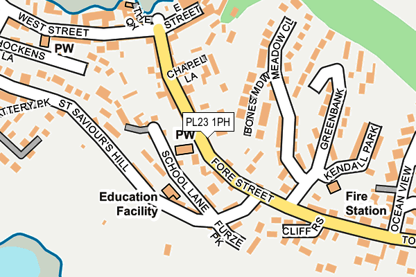 PL23 1PH map - OS OpenMap – Local (Ordnance Survey)