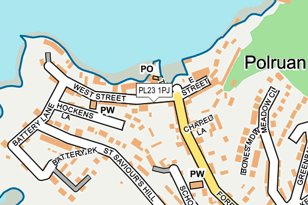 PL23 1PJ map - OS OpenMap – Local (Ordnance Survey)