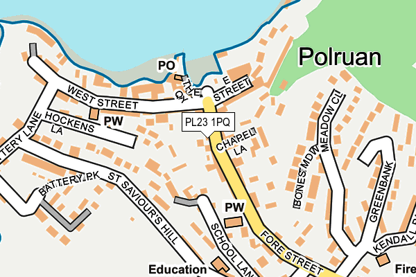 PL23 1PQ map - OS OpenMap – Local (Ordnance Survey)