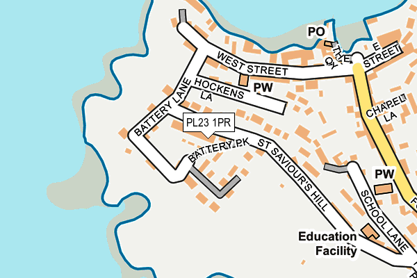 PL23 1PR map - OS OpenMap – Local (Ordnance Survey)